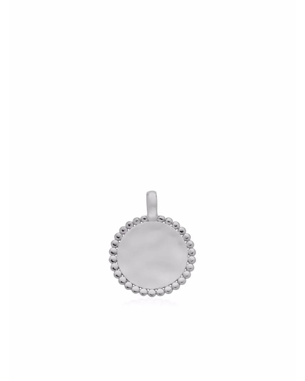 Monica Vinader White Deia Beaded Pendant Charm