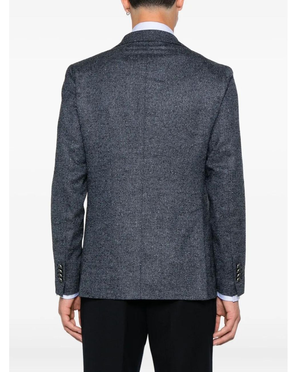 Tagliatore Blue Two-Button Jacket for men