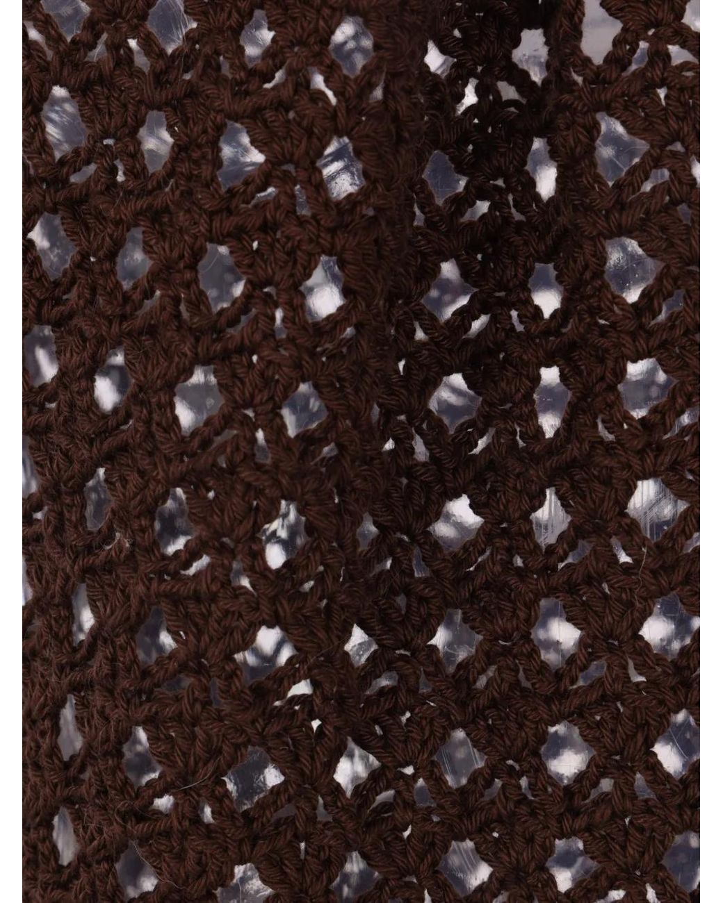 Niccolò Pasqualetti Purple Haut En Crochet Orné De Perles