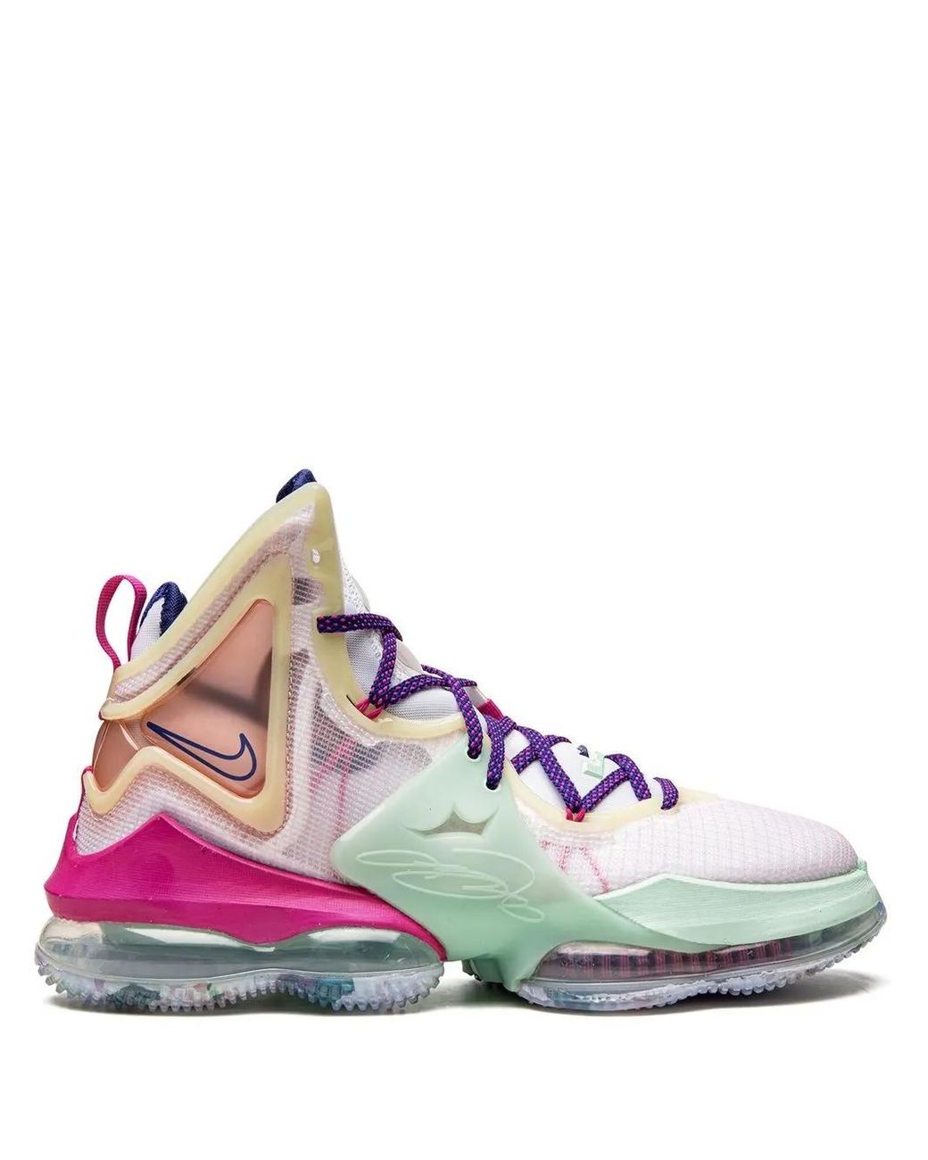 Nike White Lebron 19 "Valentine's Day" Sneakers for men