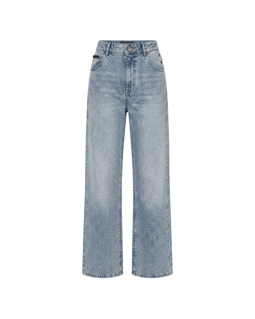 Jeans Dritti Basic di Philipp Plein in Blue