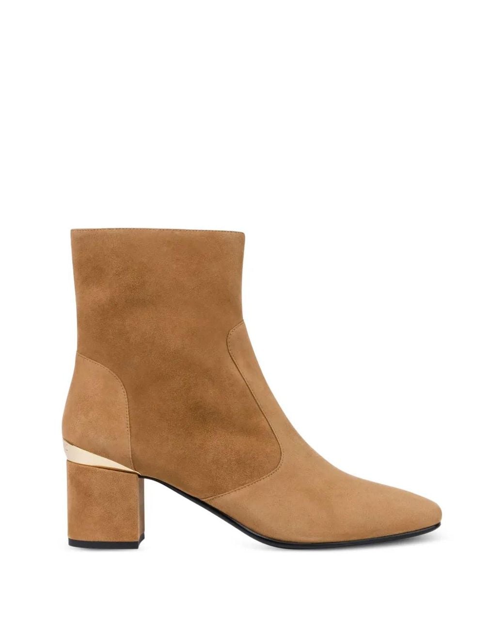Love Moschino Brown Logo-Plaque Ankle Boots