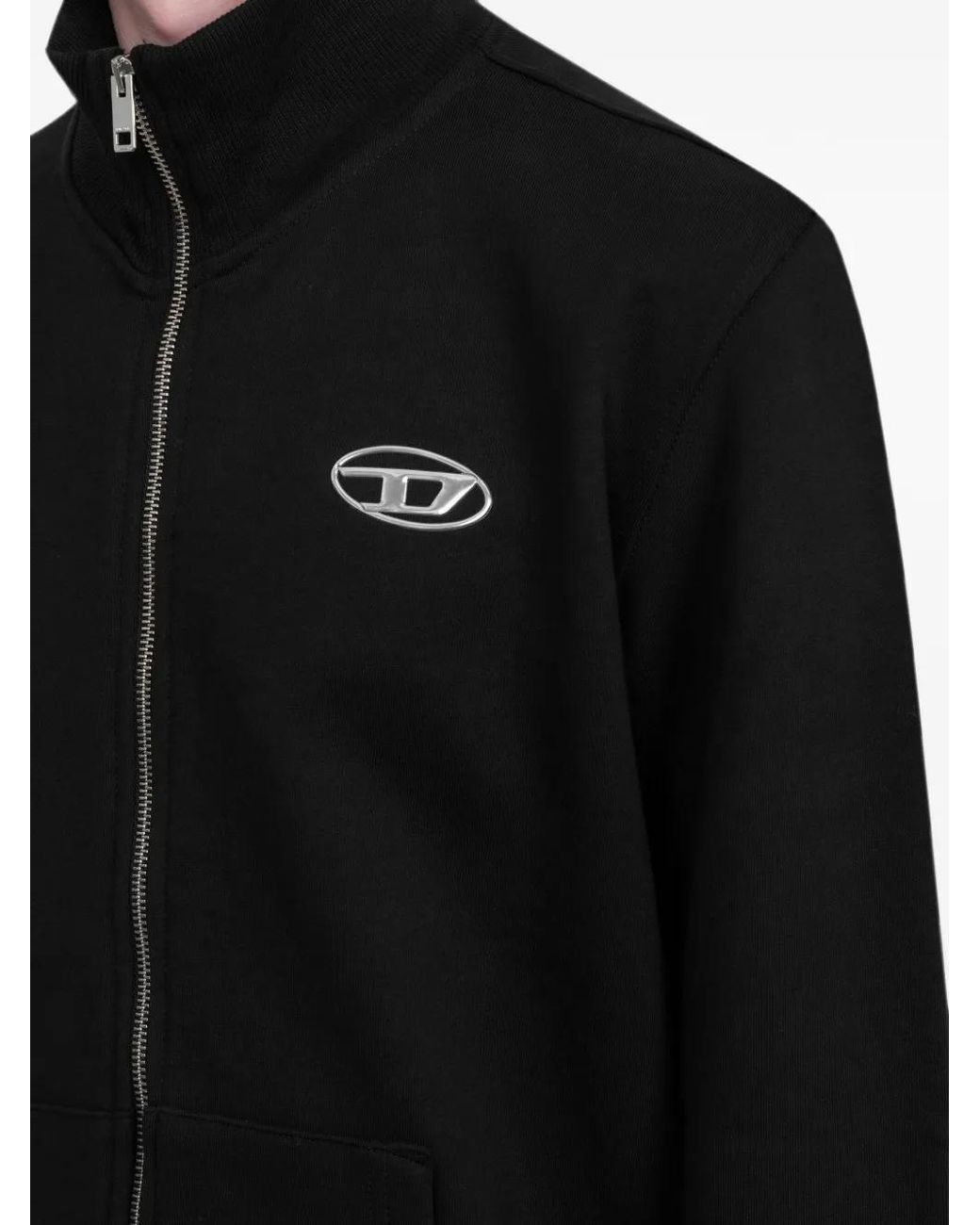DIESEL Black S-Ginni Zipod Jacket for men