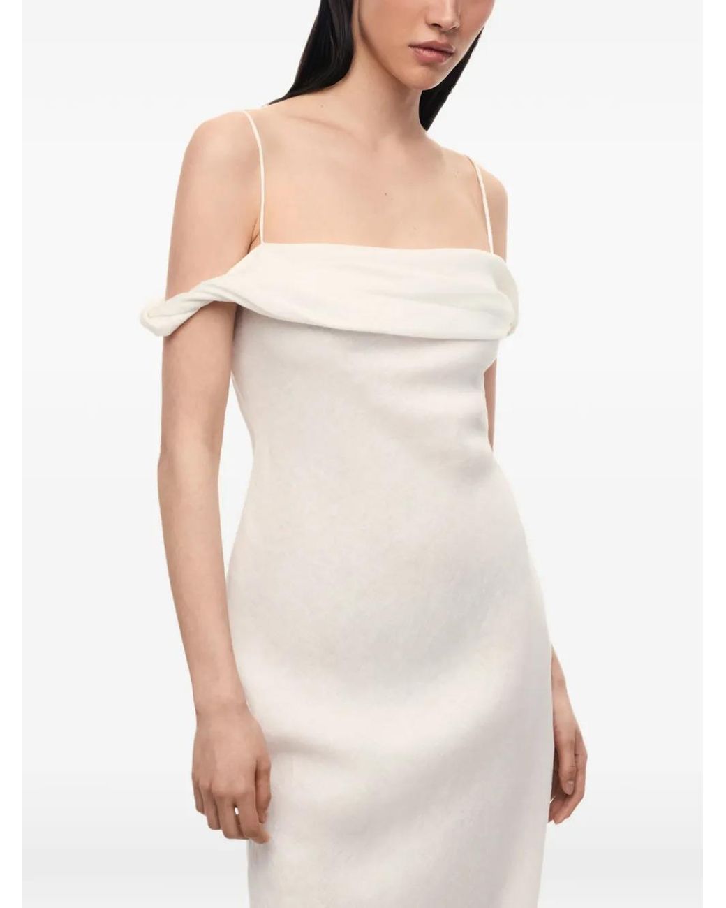 12 STOREEZ White Toscana Off-Shoulder Dress