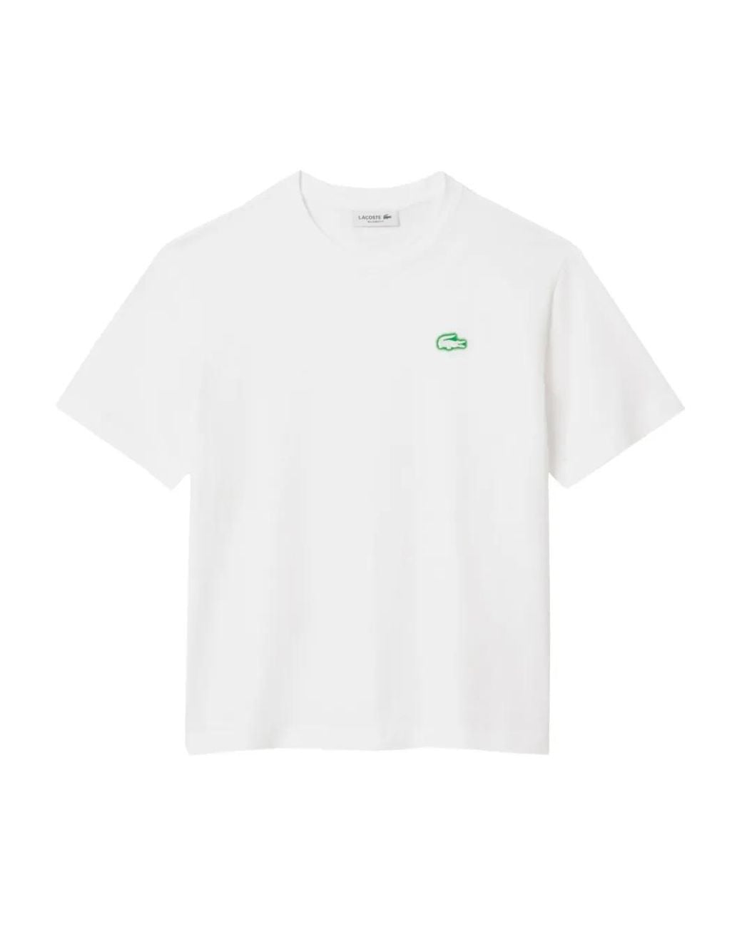 Lacoste White Logo-Patch T-Shirt