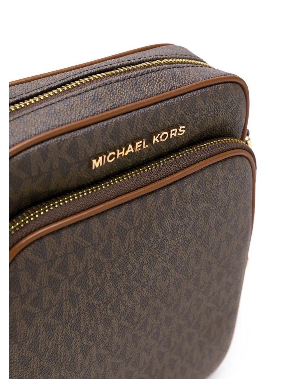 MICHAEL Michael Kors Gray Jet Set Travel Medium Flight Bag Crossbody