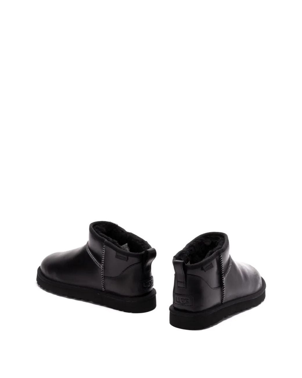 Ugg Black M Classic Ultra Mini Lthr Regen for men