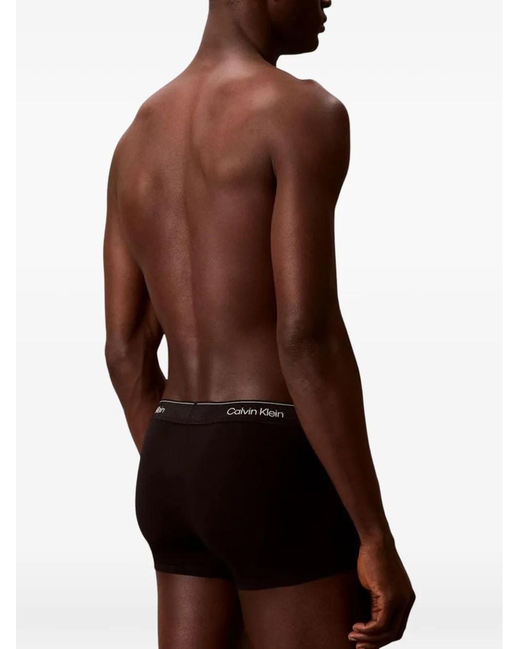 Calvin Klein Black Logo-Waistband Boxers (Set Of Three) for men