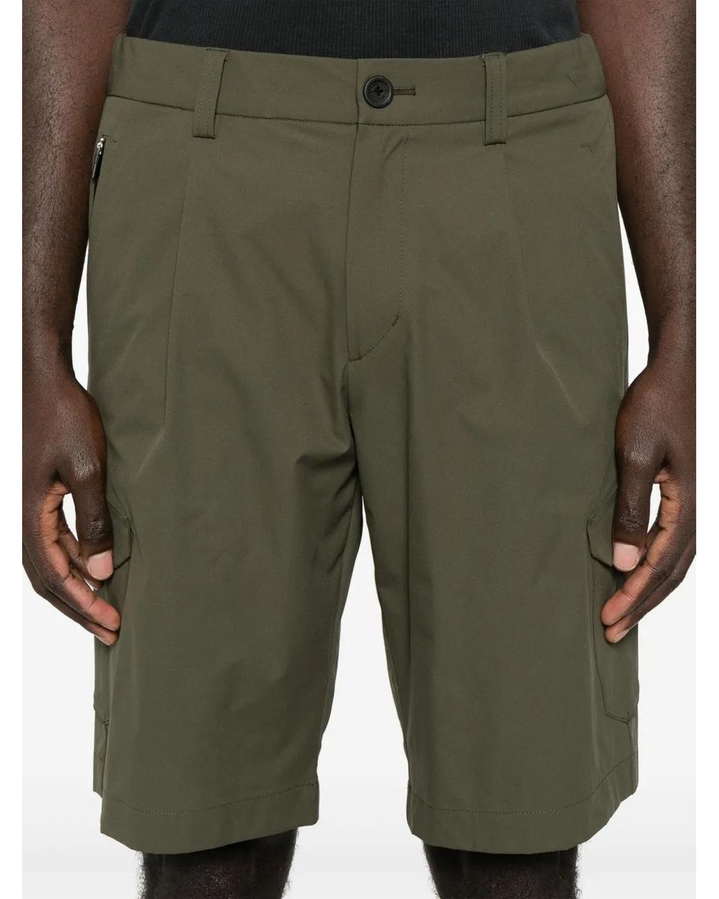 Bermuda Con Pieghe di Herno in Green da Uomo