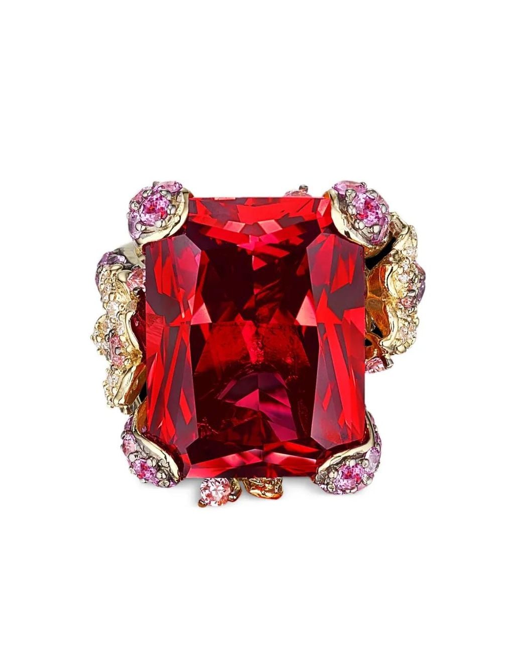 Anabela Chan Red 18Kt Vermeil Ruby Cinderella Gemstone Ring