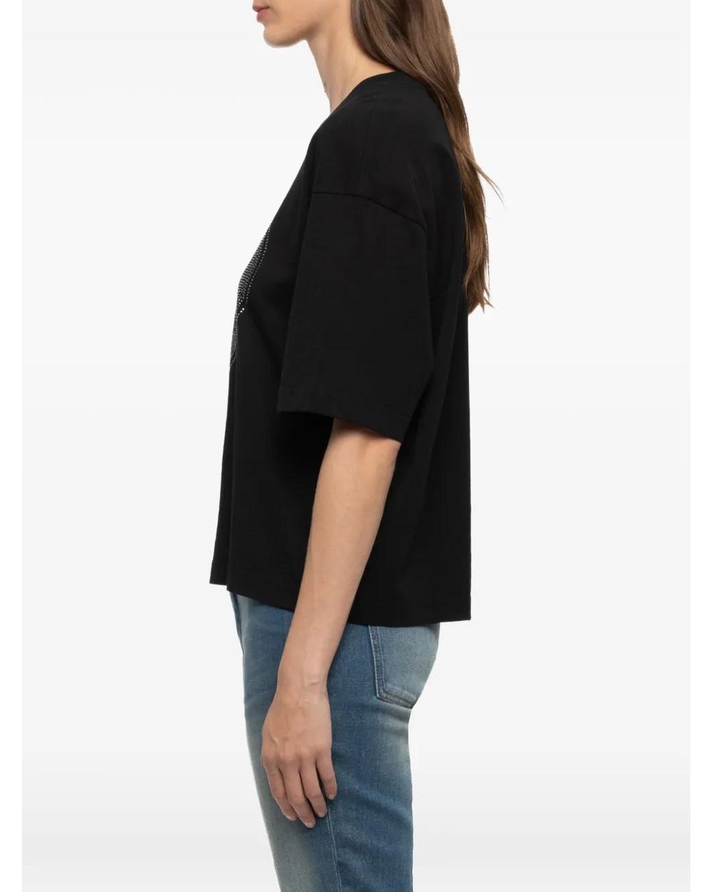 Zadig & Voltaire Black Taida Bc Heart Rnr Strass
