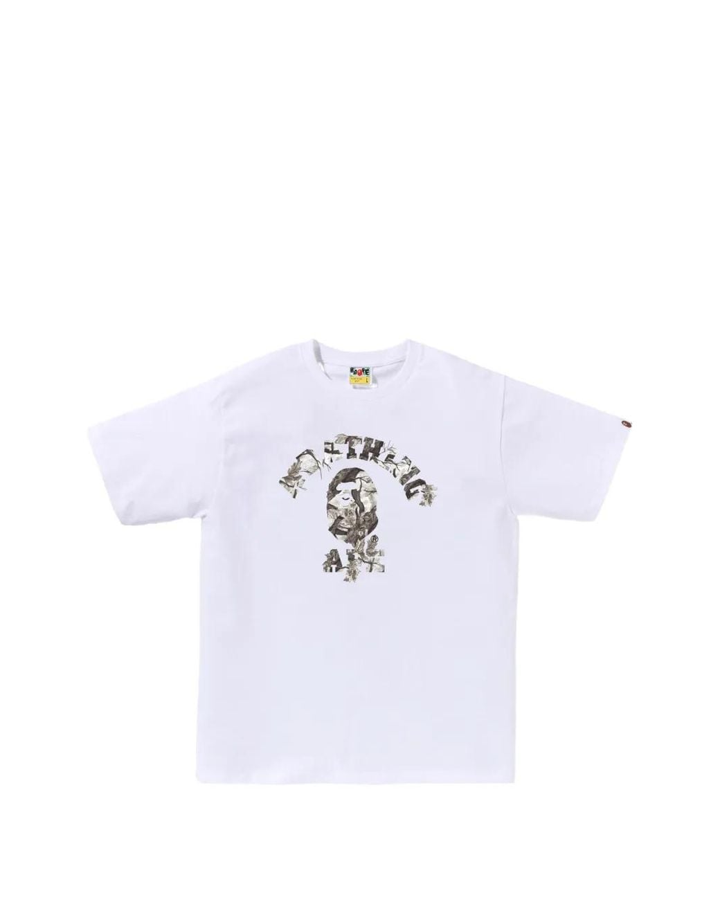 A Bathing Ape White Ape Head Logo-Print T-Shirt for men