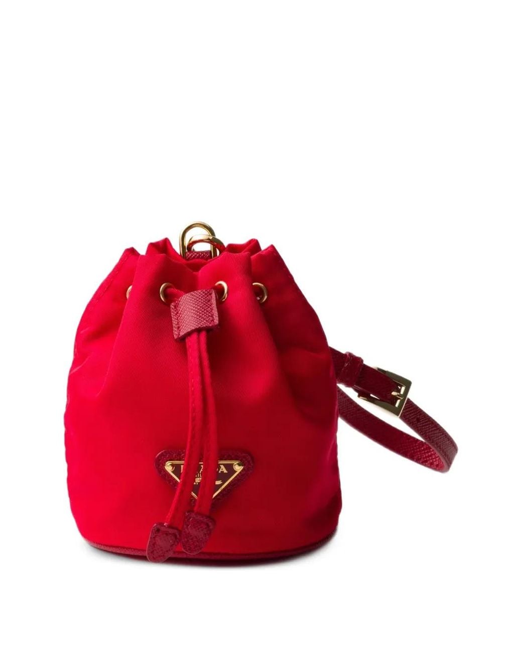 Prada Red Mini Icon Re-Nylon Keychain Charm