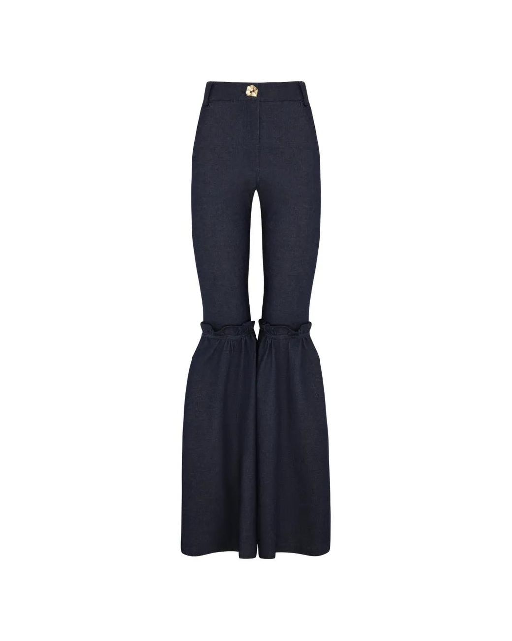 Violante Nessi Blue Malerba High-Waisted Flared Jeans