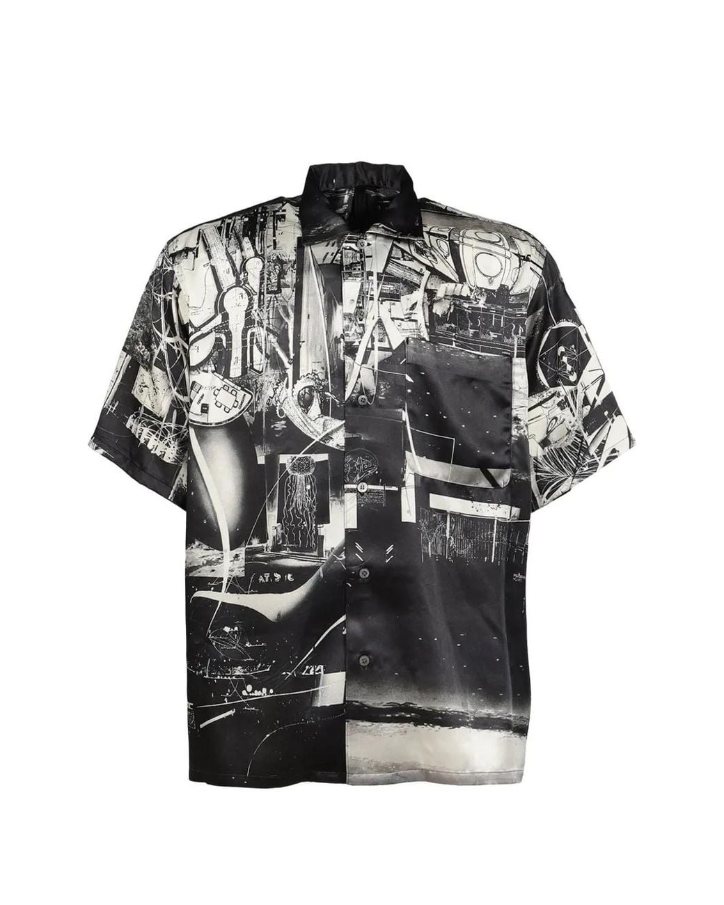 SHT Black The House Of Cosmic Horror Painting Shirt for men