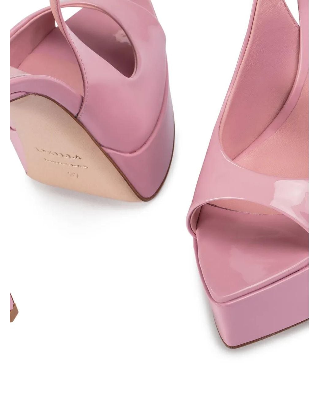 Le Silla Pink Uma Slingback Platform Pumps