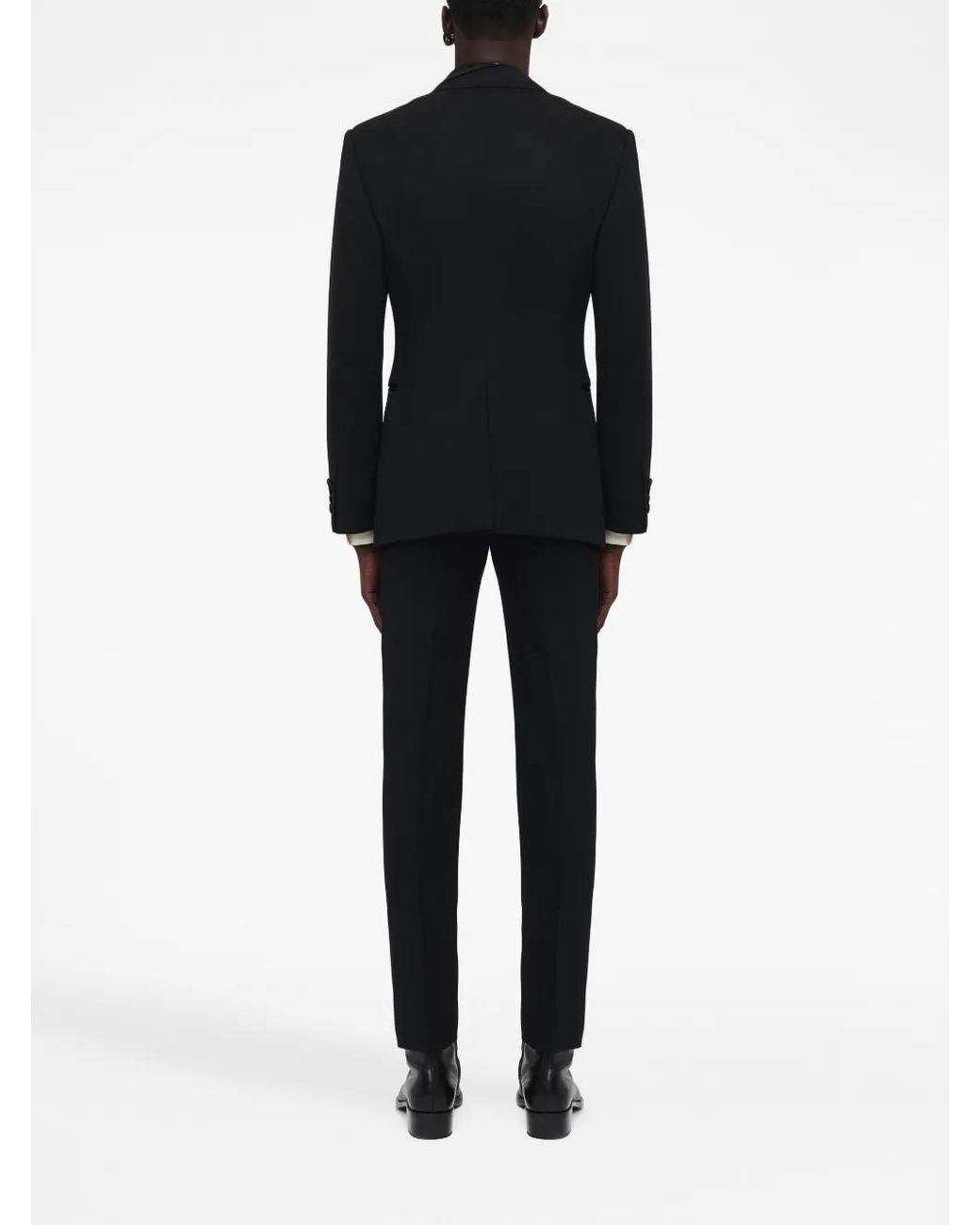McQueen Black Trompe L'Oeil Blazer for men