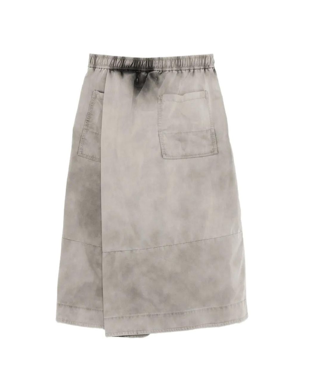 Julius Gray Faded-Effect Drawstring Shorts for men