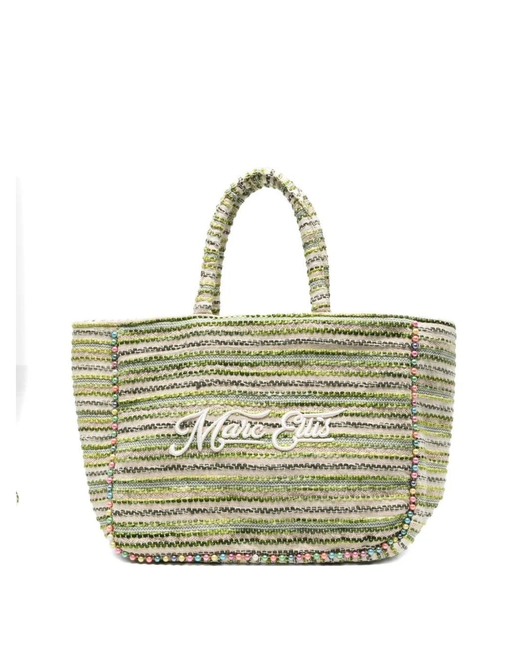 Marc Ellis Metallic Large Buby Striped Tote Bag
