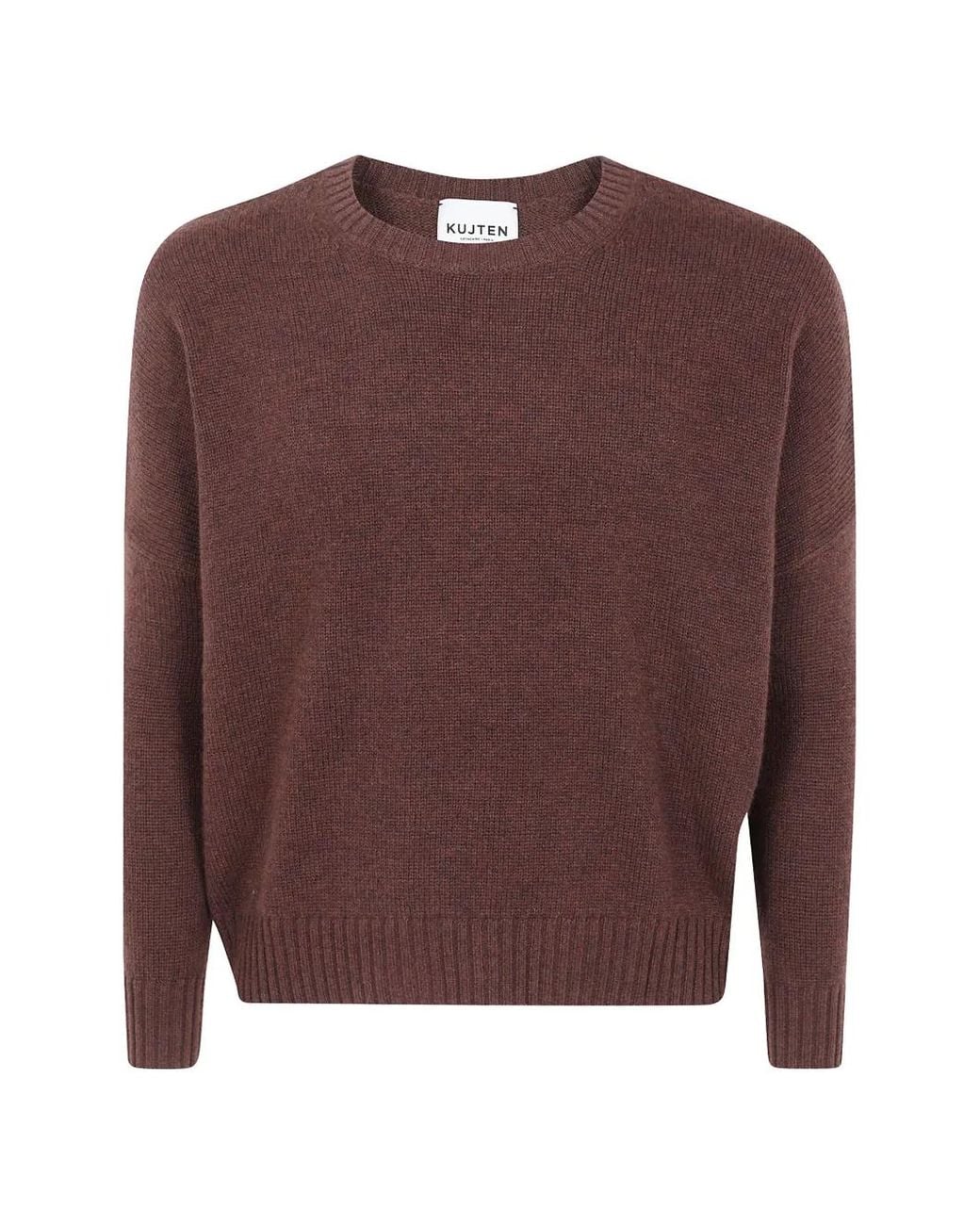 Kujten Brown Romelie Crew-Neck Sweater