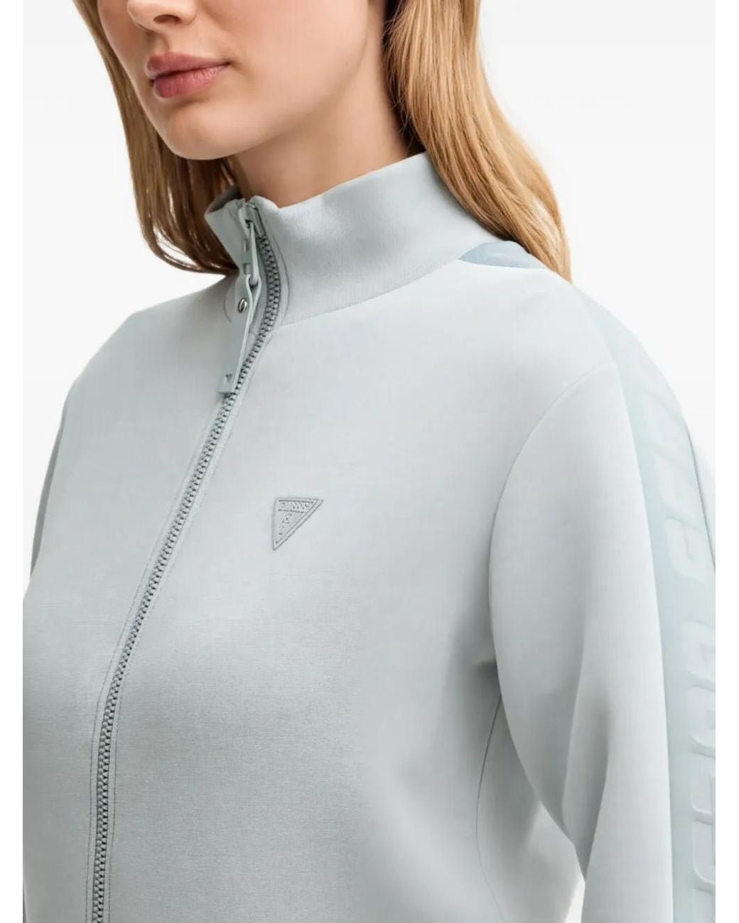 Guess Gray Zip-Up Sweatshirt