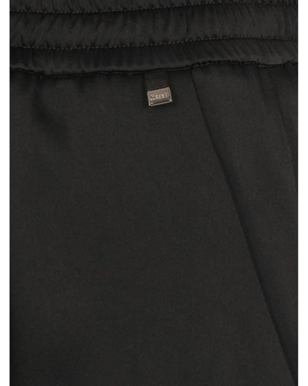 Herno Black Drawstring-Waist Trousers