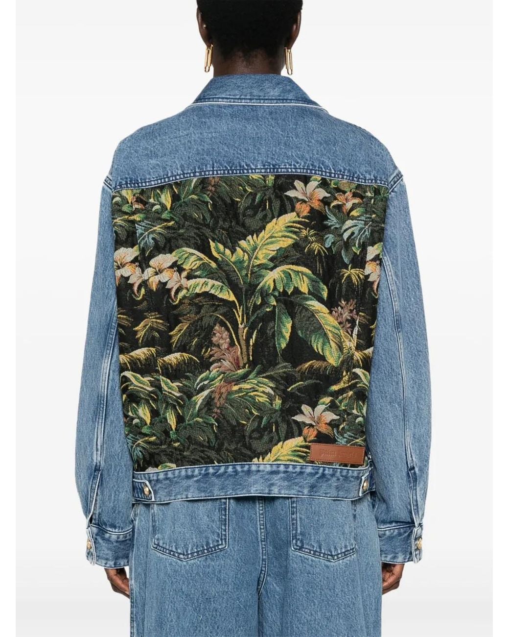 Palm Angels Denim Jackets in het Blue