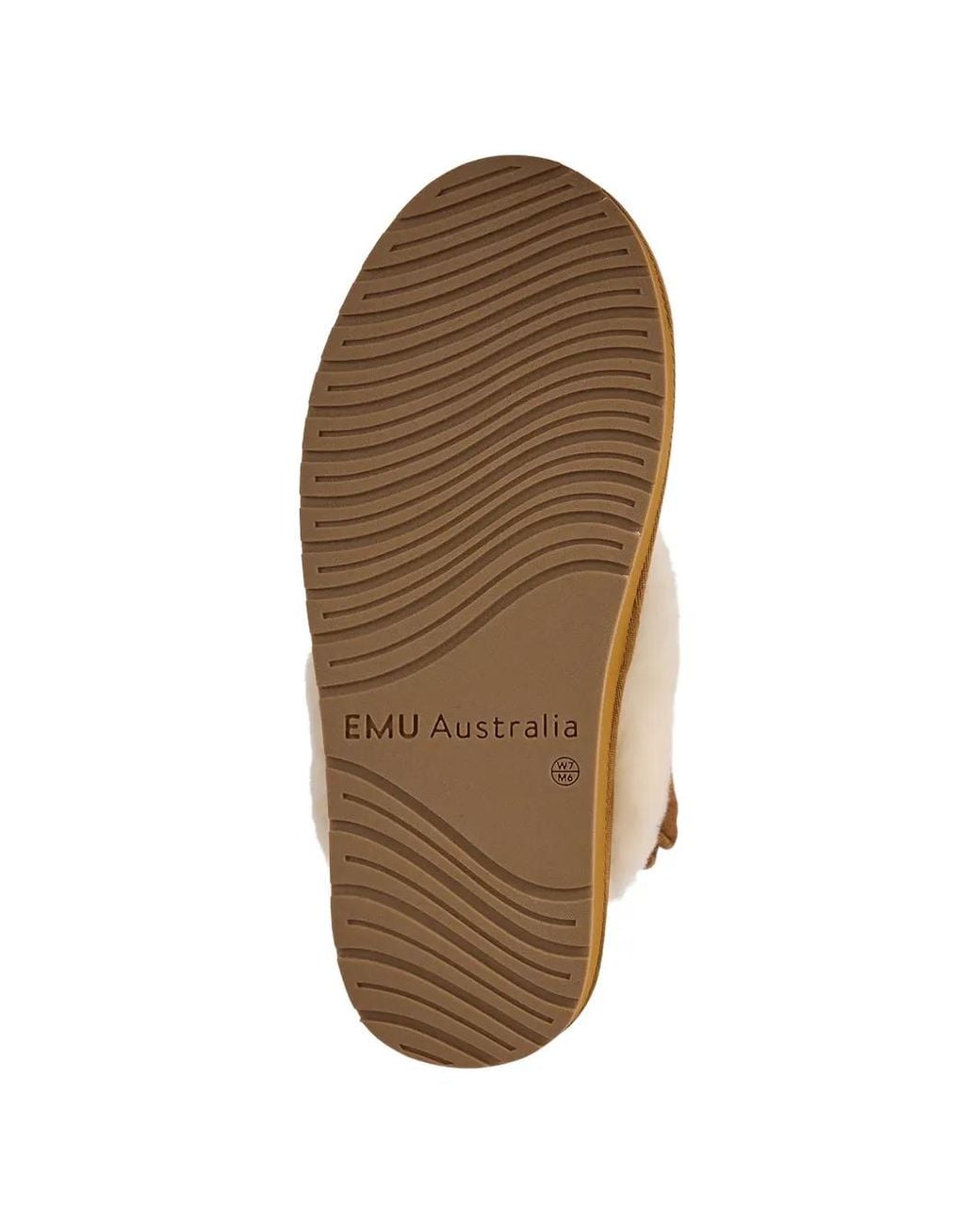 EMU Brown Hartz Slipper Mit Plateau