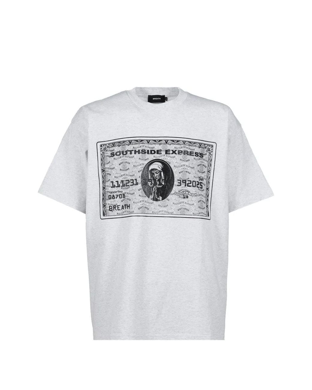BREATH Gray Graphic T-Shirt for men