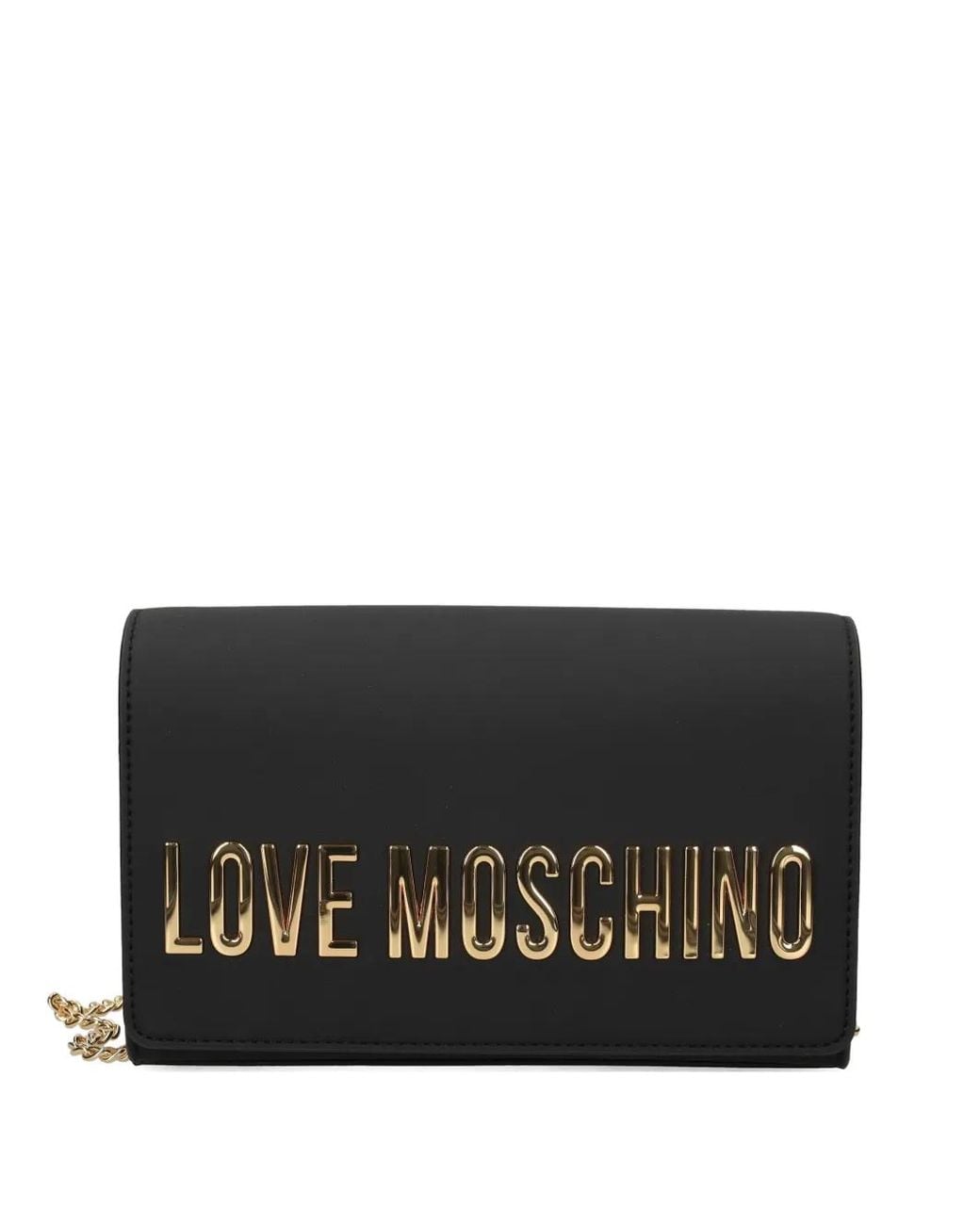 Love Moschino Black Logo-Lettering Cross Body Bag