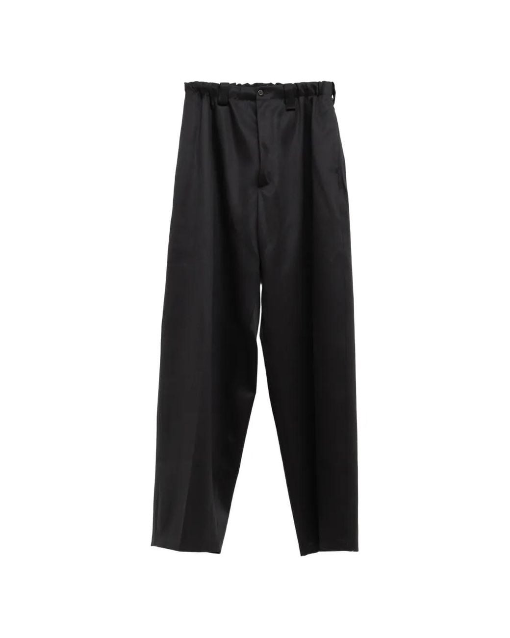 Willy Chavarria Black Toluca Elasticated-Waist Trousers for men