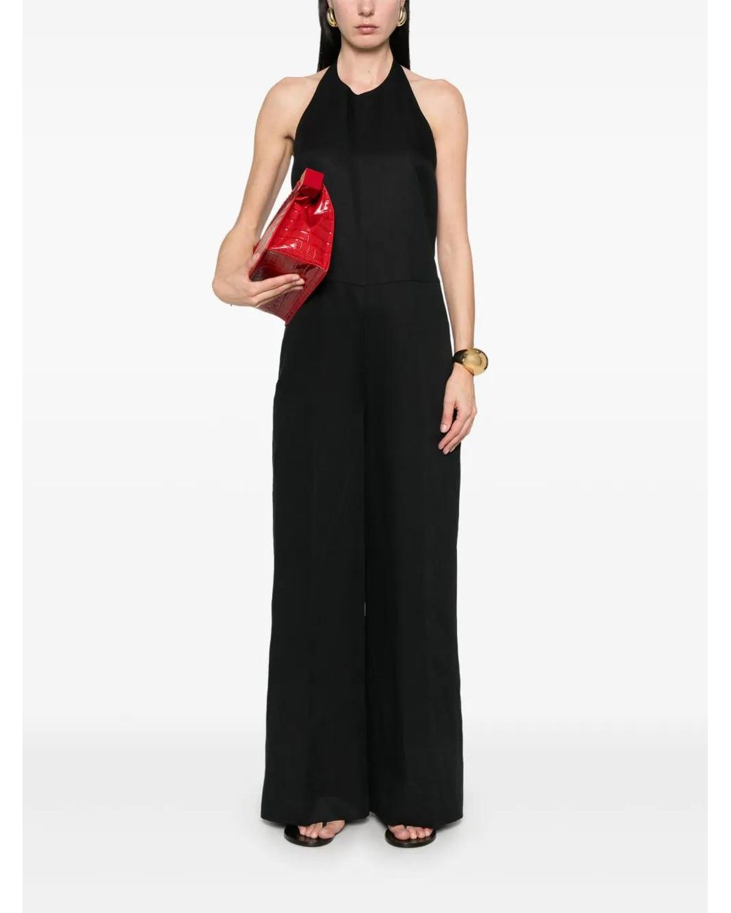 Twinset Black Halterneck Jumpsuit