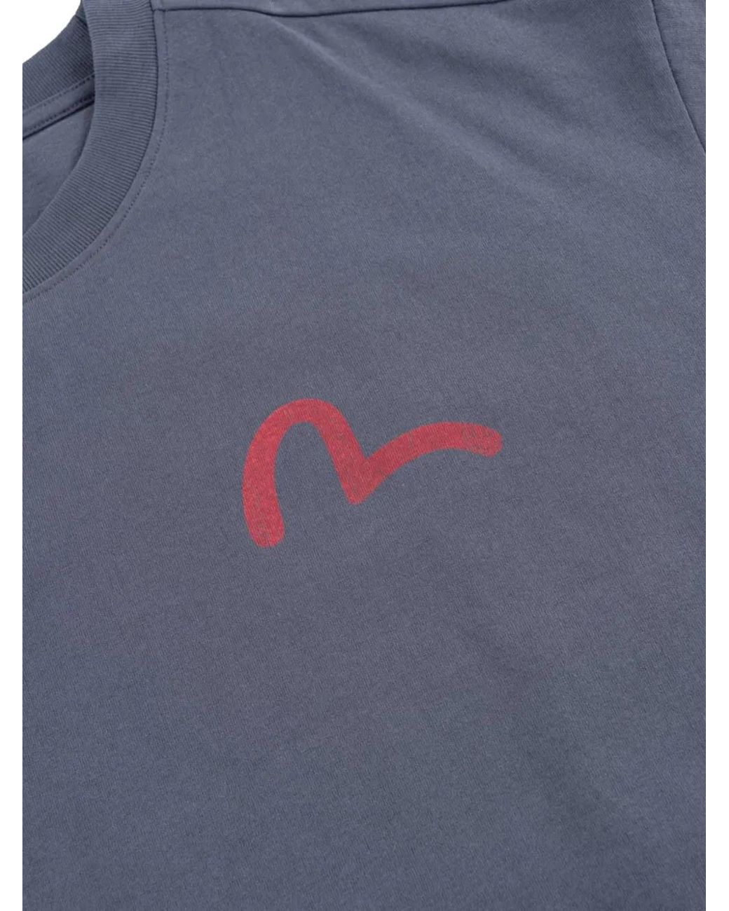 Evisu Blue Heart Cowgirl Graphic-Print T-Shirt for men