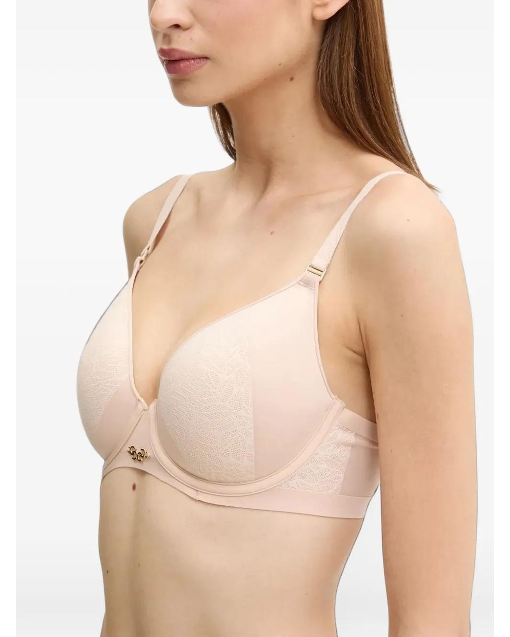 Chantelle Natural Soutien-Gorge Pure À Empiècements En Dentelle