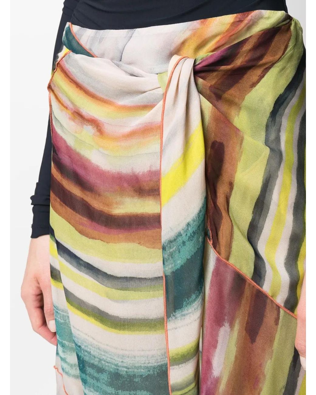 DIESEL Rok Met Patchwork in het Green