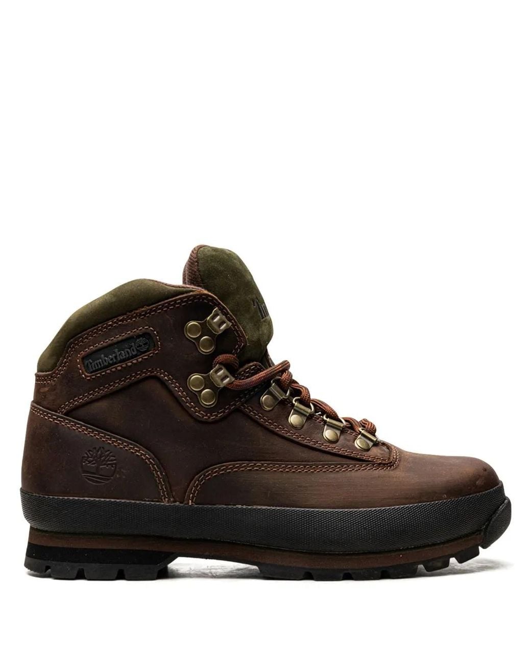 Timberland Brown Euro Hiker Lace-Up Boots for men