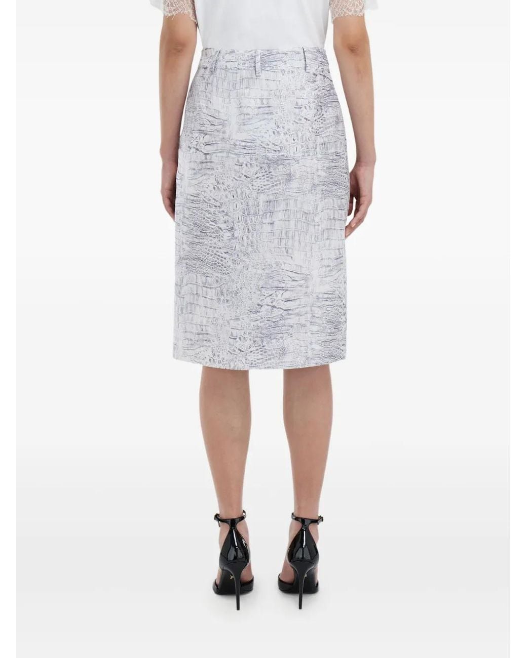Ferragamo Gray Wrap Skirt