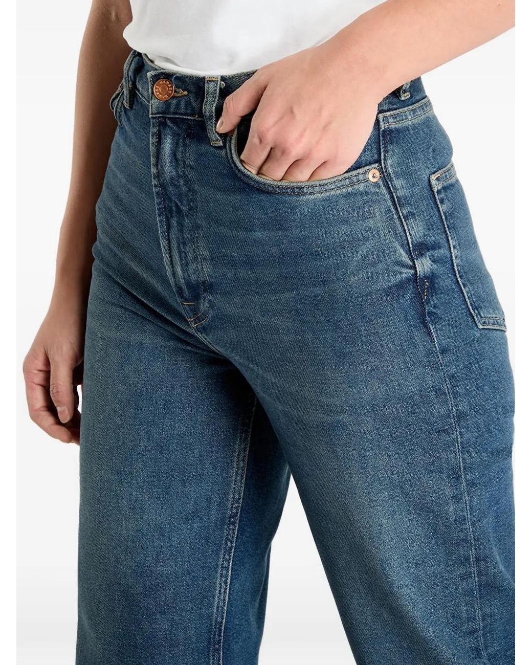 Samsøe & Samsøe Blue Faded-Wash Jeans
