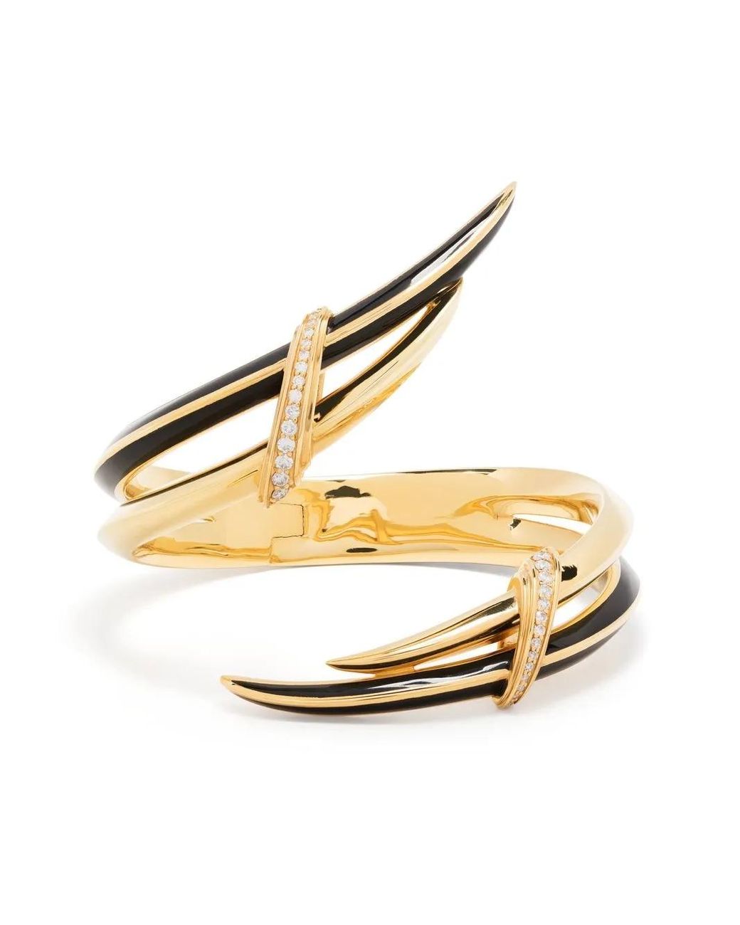 Shaun Leane Metallic Sabre Deco Statement Diamond Bracelet