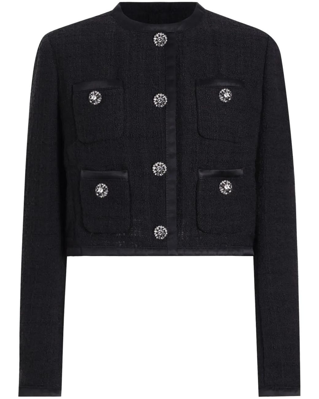 Dolce & Gabbana Black Bouclé Jacket