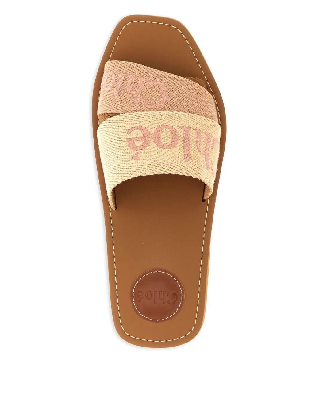 Chloé White Woody Mules