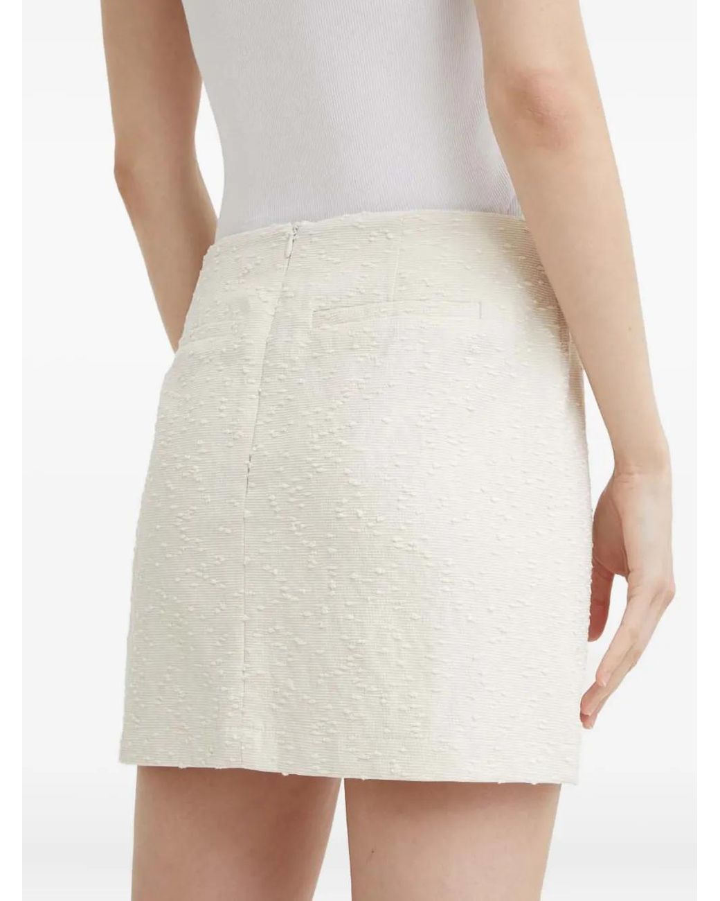 Herskind White Cotton Mini Skirt