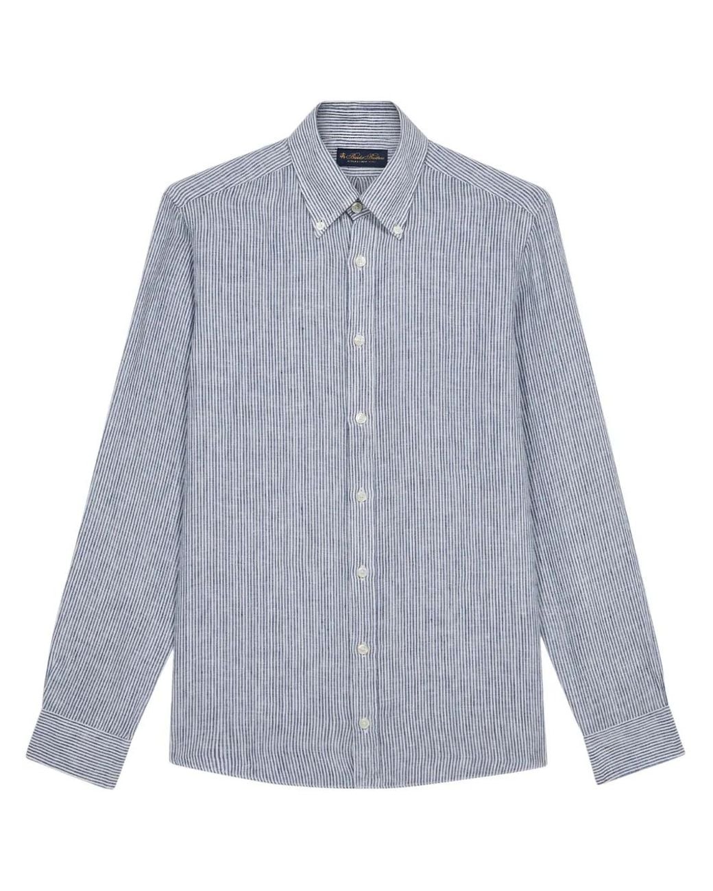 Brooks Brothers Blue Striped Shirt for men