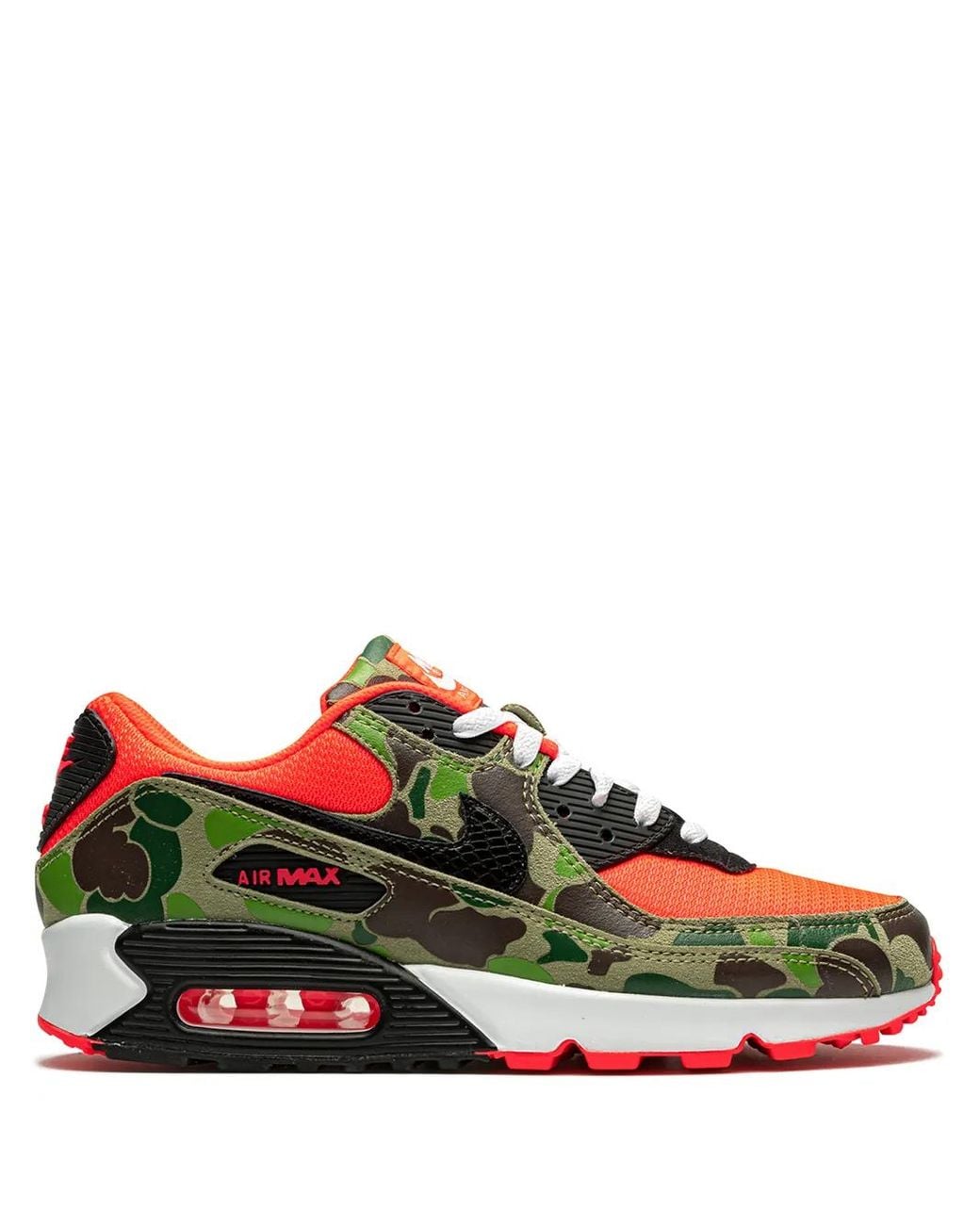 Nike Red Air Max 90 Retro 'reverse Duck Camo' Shoes