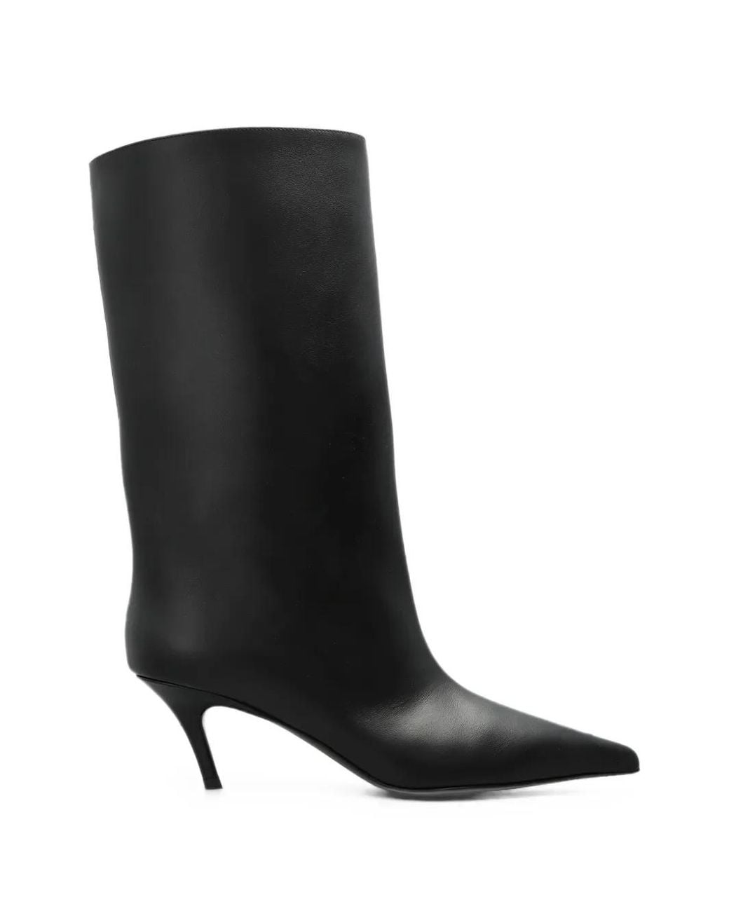 AMINA MUADDI Black Fiona Pointed-Toe Boots