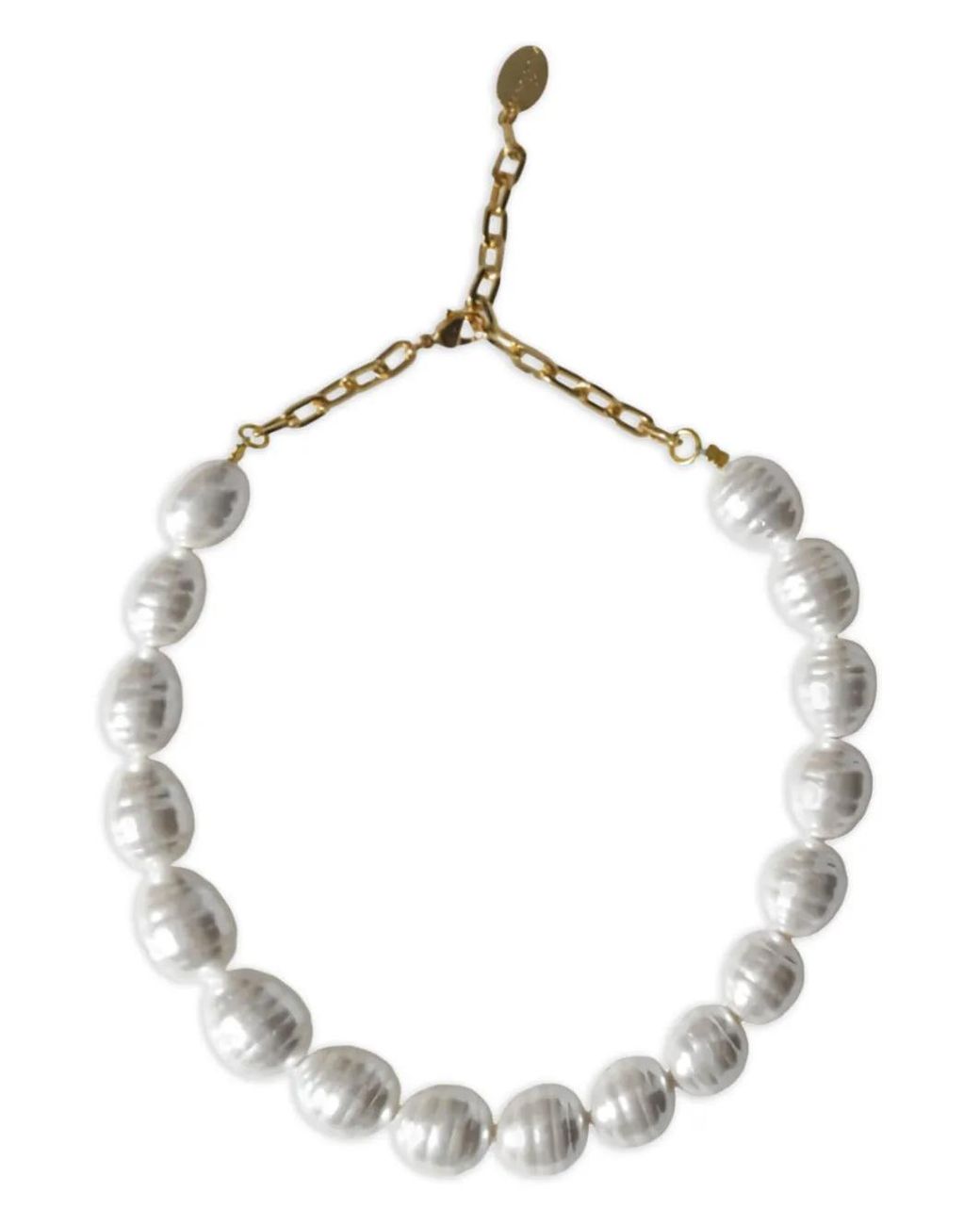 ALEVI Metallic Pearl-Effect Chain Necklace
