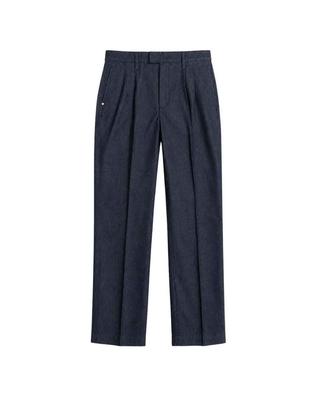 Jacob Cohen Blue Lucas Pleated Straight-Leg Jeans for men