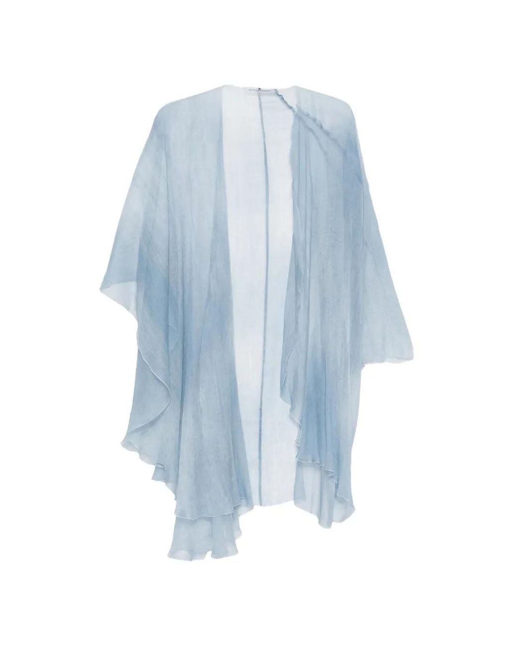 Ermanno Scervino Gedrapeerde Cape in het Blue