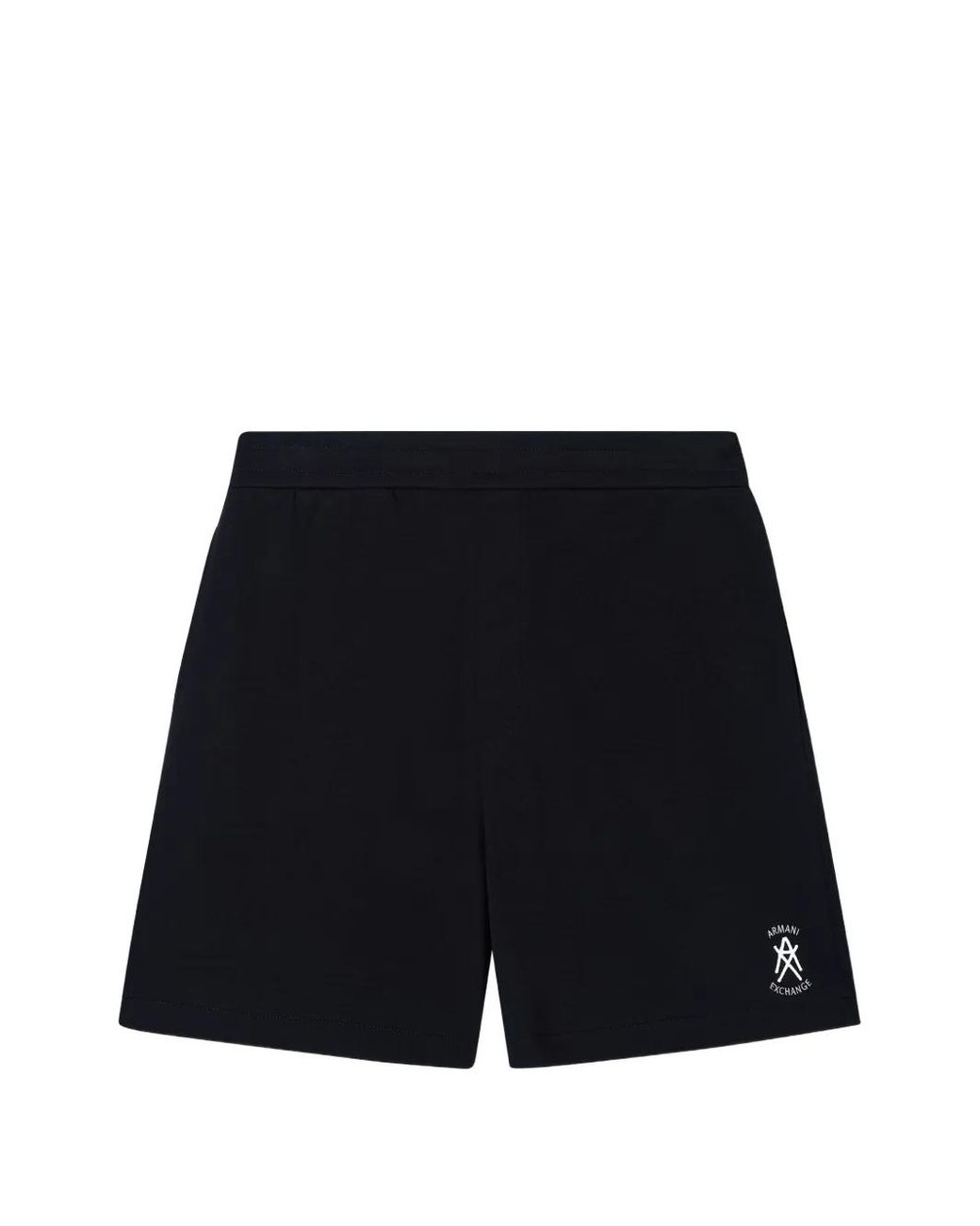 ARMANI EXCHANGE Black Logo-Detail Shorts for men