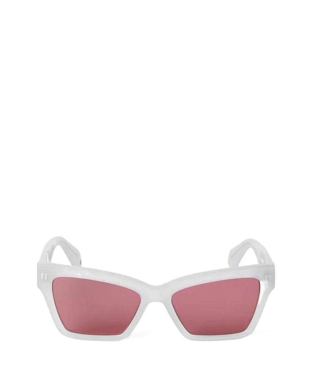 Off-White c/o Virgil Abloh Pink Cincinnati Geometric-Frame Sunglasses